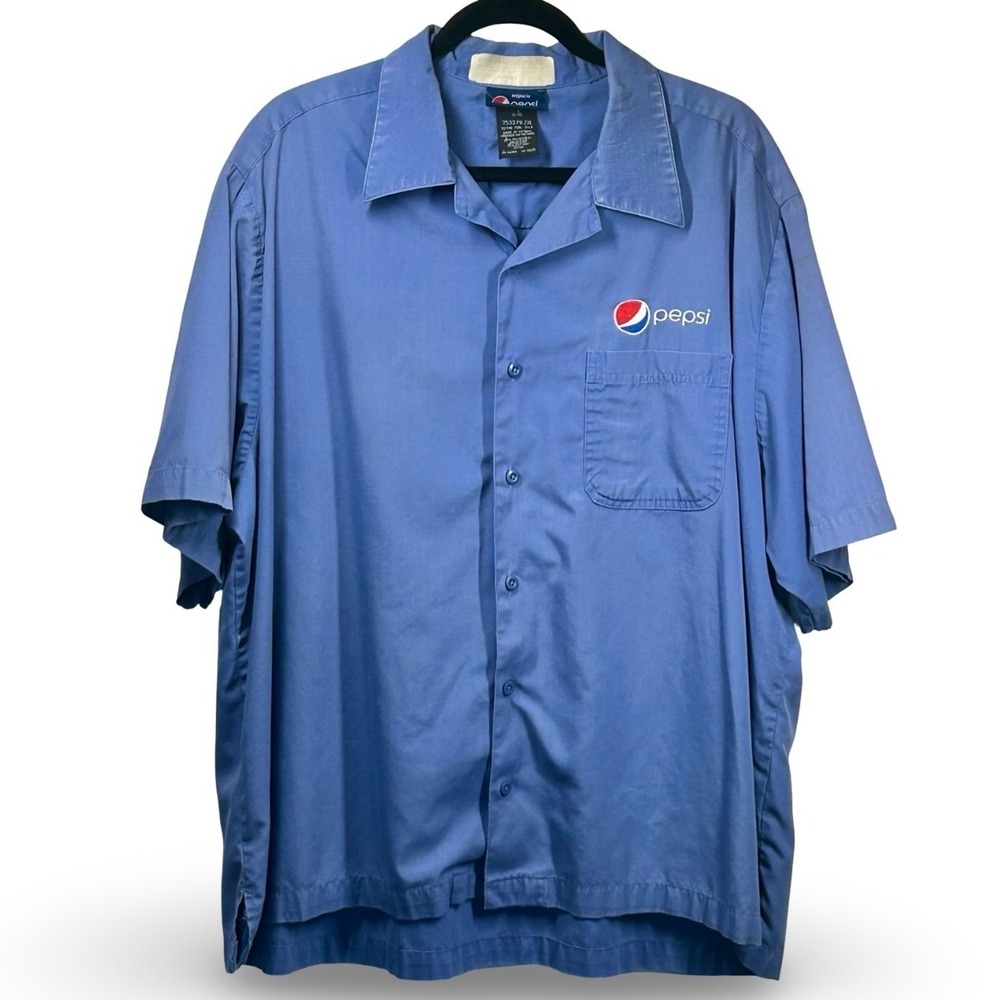 Pepsi by Aramark Uniform‎ Shirt Men's Size 2XL Delivery Bottling PepsiCo Uniform